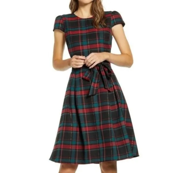 Gibson × Hi Sugarplum Plaid Dress - Picture 3 of 10